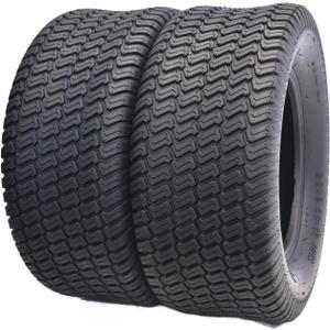 Dayrim 23x9.50-12 Lawn Mower Tires, Set of 2, 4-Ply Tubeless Turf Tread, for Garden Tractor & Riding Mower