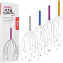 Yeipis 4 Pack Scalp Massagers, Handheld Head Massage Tingler, Scratcher for Deep Relaxation, Hair Stimulation and Stress Relief Christmas Gift