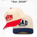 Mom and Dad Hats Gifts for New First Time Parents, Honeymoon Newlyweds Wedding Couples Hubby & Wifey Trucker Cap Set