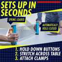 2 x NIBIRU SPORT Ping Pong Retractable Net with Posts, Weatherproof Table Tennis Replacement Net for Indoor and Outdoor Play, Table Tennis Equipment & Ping Pong Accessories, Game Table Accessories