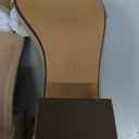 Women's Two Strap Ankle Strap Block Heel Sandal (7.5, Beige Faux Leather)