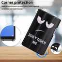 Tri-Fold Case Compatible with Huawei Mediapad M5 8.4 Inch(SHT-AL09/SHT-W12), Includes a Screen Protector - Premium PU Leather Tri-Fold Cover with Auto Sleep/Wake (Big Eyes)