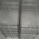 Prsildan Acrylic Drawer Makeup Organizer with 10 Drawers, Set of 2 Office Desk Organizers Accessories, Clear Stackable Storage Drawers for Vanity, Countertop, Craft, Jewelry, Art Supply Organization