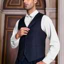 Bbalizko Mens Ruffle Tuxedo Shirt 80s Prom Ruffled Button Down Frill Pleated Ruche Long Sleeve Shirts Top (White, L)