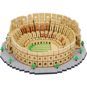 Building Blocks Set Roman Colosseum Model Micro Building Blocks 5594 PCS Famous Architecture Model Mini Building Kit, Gift for Kids and Adults