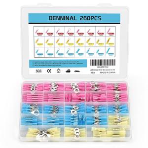 260PCS Heat Shrink Wire Connectors Kit with Ring, Spade & Crimp Terminals - Automotive, Marine & Waterproof