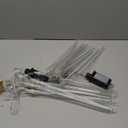 2Pack Halloween Lights Outdoor, Meteor Shower Lights 16 Tubes 384 LEDs Indoor Outdoor, Waterproof Falling Rain String Lights with Timer for Halloween Decorations Tree Roof Garden Party Patio (Purple)