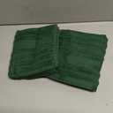Jacquotha 2-Pack Hand Towels (Forest Green) Ribbed Kitchen & Bathroom Premium Cotton Towels 13 x 29, Soft and Quick Drying 480 GSM