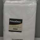 Natural Linen Blended Curtains Window Treatments Panels for Living Room Grommet Top Light Filtering Drapes Privacy Added Linen Textured Curtains, 2 Panels (Pure White, 52" W x 84" L)