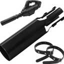 Leaf Blower Booster, Leaf Blower Attachment for Enhanced Airflow, Leaf Blower Air Booster Attachment, Compatible with Most Leaf Blowers, Black