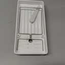 Caumic Minimalist Sink Caddy, Rustproof Sponge Holder for Kitchen Sink with 304 Stainless-Steel Brush Holder, Countertop Rack Organizer with Raised Ridges & Silicone Drain Tube (Black, Large)