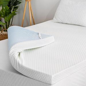 3 Inch Gel Memory Foam Mattress Topper Twin XL Size, Cooling Bed Topper for Pressure Relief with Removable Breathable Soft Cover, CertiPUR-US Certified