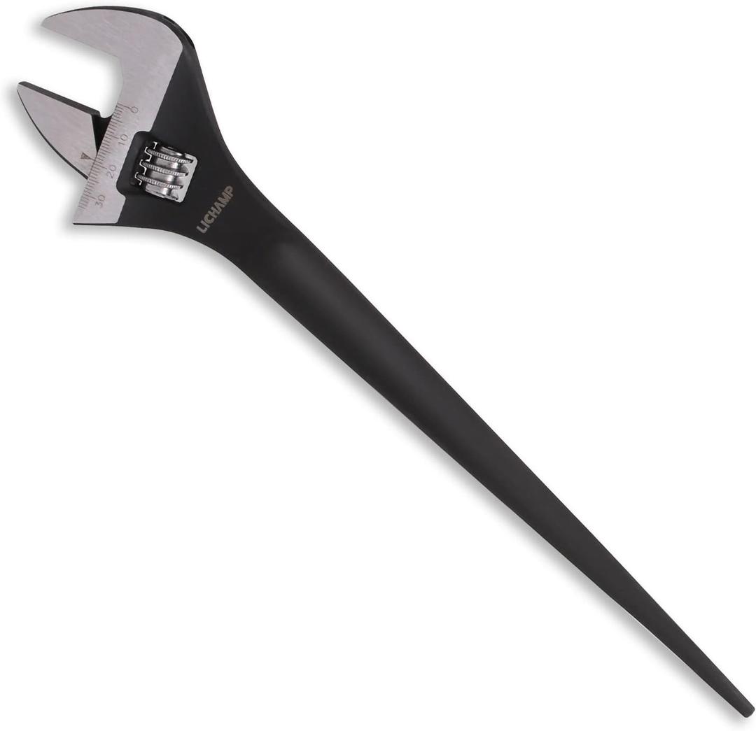 Lichamp 12-Inch Adjustable Construction Spud Wrench