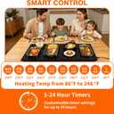 Electric Warming Tray 41"x 15" Long Warming Mat for Food with 10 Temp & 12H Timer 5-in-1 Modular Food Warmers for Parties Buffet, Food Warmer for Mothers Day Kitchen Gifts for Mom Hosts