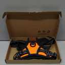 PHOEPET No Pull Dog Harnesses for Small Dogs Reflective Adjustable Front Clip Vest with Handle 2 Metal Rings 3 Buckles [Easy to Put on & Take Off] (S, Orange)