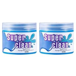 Cleaning Gel for Cars - Car Vent Keyboard - Dust Clear Kit, Home and Office Electronics, Reusable And Durable, Auto Air Vent Interior Detail Removal Putty, Speakers, Printers, Keyboards(2-Pack)