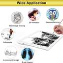 A4 Rechargeable LED Tracing Light Box with Carry Bag, ELICE Wireless Battery Powered Light Pad Artcraft Lightpad Cordless Light Board for Diamond Painting Drawing Sketching Weeding Vinyl (White)