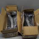 Fitvids 3x3 Power Rack with Accessories | 1000 Lb Capacity Squat Cage, J-Hooks, Safety Arms & Weight Plate Holder Storage