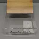 Acrylic Laundry Detergent Sheets Holder with Bamboo Lid, Laundry Soap Sheets Container Box Dispenser for Laundry Room