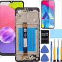 for Samsung Galaxy A03S A037u [US Version] Screen Replacement with Frame for Samsung A03S A037u A037u1 Screen Replacement LCD Display digitizer Touch Screen Assembly with Tools 6.5 inch