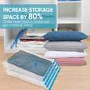 Roomimaster Vacuum Storage Bags, Vacuum Seal Space Saver Bags for Clothing, Travel Lugggage, Carry-on, Blankets, Pillow, Comforters, Bedding, 10 Jumbo