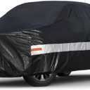 10 Layers Truck Cover Waterproof All Weather. Pickup Truck Cover Rain Snow UV Dust Protection. Length: 210-230 inches, Universal Fit for Ford F150 Chevy Silverado Dodge Ram 1500. (Truck L-Length 210 to 230 inch, Black)
