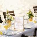 PPH-Sisy Acrylic Sign Holder 8.5X11 Clear Sign Holder,Double Sided Flyer Holder, Table Menu Holder Display Stand for Wedding Table Number (6pcs)