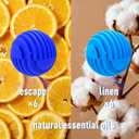 Xcleen Sneaker Deodorizer Balls 12 Pack, Linen and Escape Scent, Odor Eliminator Balls for Closet Car Gym Bag, Long Lasting Small Space Air Freshener With Essential Oil
