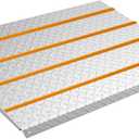 Height Adjustable Door ramp, Ramp for 3", 5.0" to 6.3" Rise Steps, Heavy Duty Front Door ramp for Elderly wheelchairs/Walkers/Scooters(27.6" L*37.4" W, Alloy Iron, 36LBs, Max 800LBs).