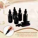 NOOEEISS 6 Pcs, 2oz Dropper Bottle, Black Glass Eye Dropper Bottle, Tincture Bottles with Dropper, Leak-Proof Design, Stronger Suction, for All Kinds of Mixed Liquids