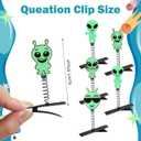 30 Pcs Mini Glow in the Dark Hair Clips Rave Hair Clips for Women Carnival Music Festival Holiday Party Supplies (Alien)