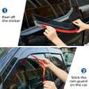JOYTUTUS Vent Visor Compatible with 2019-2026 Ram 1500 Crew Cab, Only for New Body Style, Low Profile Outside Mount Car Window Rain Guards Deflectors, Vent Shades Accessories