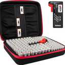 Tenergy Large Battery Organizer Storage Case with Battery Tester, Holds 100 AA Batteries & 100 AAA Batteries (Batteries not Included)