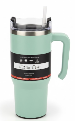 B-Well 30oz Stainless Steel Bottele, Teal