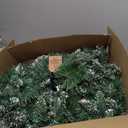 Jin&Bao 9FT Christmas Garland with Lights, 100 LED Prelit Green Pinecone Garland Christmas Decorations with Timer Function, 3AA Battery Operated Xmas Garland Mantle Stairs Door Outdoor