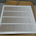 Engera Return Air Grille - Sidewall and Ceiling - HVAC Vent Duct Cover Diffuser - White 20" x 20" [Outer Dims: 21.75w X 21.75"h]