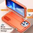 ZCDAYE Case for iPhone 14 Plus (6.7 inches), iPhone 14 Plus case with Kickstand, 3-Layer Full Body Dropproof Shockproof Protective Durable Rugged Cover Case for iPhone 14 Plus (6.7 inches) - Orange