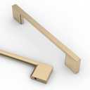 Asidrama 10 Pack 5 Inch(128mm) Brushed Brass Kitchen Cabinet Handles, Cabinet Pulls Kitchen Cabinet Hardware for Cupboard Drawer Pulls