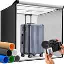 Photo Light Box 24x24 inch, Portable Shooting Tent Kit, Professional Dimmable Photo Studio Light Box with 100 LED Beads & 6 Color Backdrops for Jewelry and Food Items Product Photography