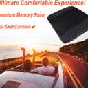 Lofty Aim Car Seat Cushion, Comfort Memory Foam Car Cushions for Driving - Sciatica & Lower Back Pain Relief, Driver Seat Pillow for Auto, Office Chair, Wheelchair - Black