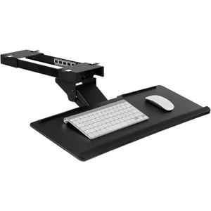 Mount-It! Keyboard Tray Under Desk, Full Motion Computer Keyboard and Mouse Tray, Slide Out Ergonomic Keyboard Drawer with Gel Wrist Pad, 26" Wide, Tilt, Swivel and Height Adjustment, Black