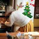 Magnetic Christmas Tree for Refrigerator, Soft Magnetic Ornaments Set, Reusable Holiday Decor for Kids & Family, Lovely Xmas Decoration for Home, Kitchen, Office (Xmas Tree-A)