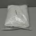 TERLYTEX White Lace Shower Curtain with Attached Valance, Rustic Vine Floral Embroidered Scalloped Lace Sheer Shower Curtain 72 Inch Length for Farmhouse Bathroom, 72 x 72 Inch, 1 Panel, White