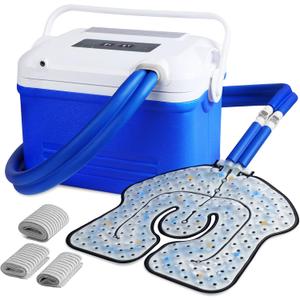 Cold Therapy Machine for Post-Surgery Recovery  Digital Timer & Quiet Pump, Universal Ice Pad for Knee, Shoulder, Hip, and Leg Cryotherapy