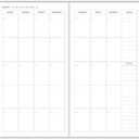 Nokingo 3-Pack Travelers Notebook Calendar, Travelers Notebook Inserts, Undated Traveler Notebooks Monthly, 4.25"x8.25" Traveler Calendar Insert