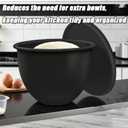 Silicone Bowl Liners for 5 Qt Kitchen Mixers, Silicone Liners for Kitchen Tilt-Head 5 Qt Mixers, Mixer Attachments and Accessories, Replacement Mixers Bowls (MIX-3pcs,5 Qt)