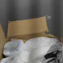 AAAAAcessories D-Shaped Chair Cushions, 2" Thick Dining Chair Pads with Ties and Removable, Machine-Washable Cover, 17" x 16", Set of 8, Gray