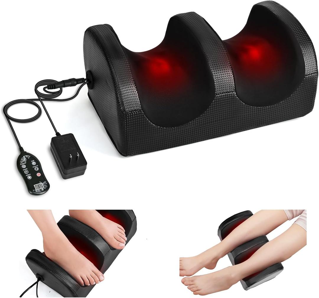 Foot Massager,Foot Massager Machine with Massage Roller,Open Design for Breathable & Clean, and Pain Relief, Relax for Home or Office