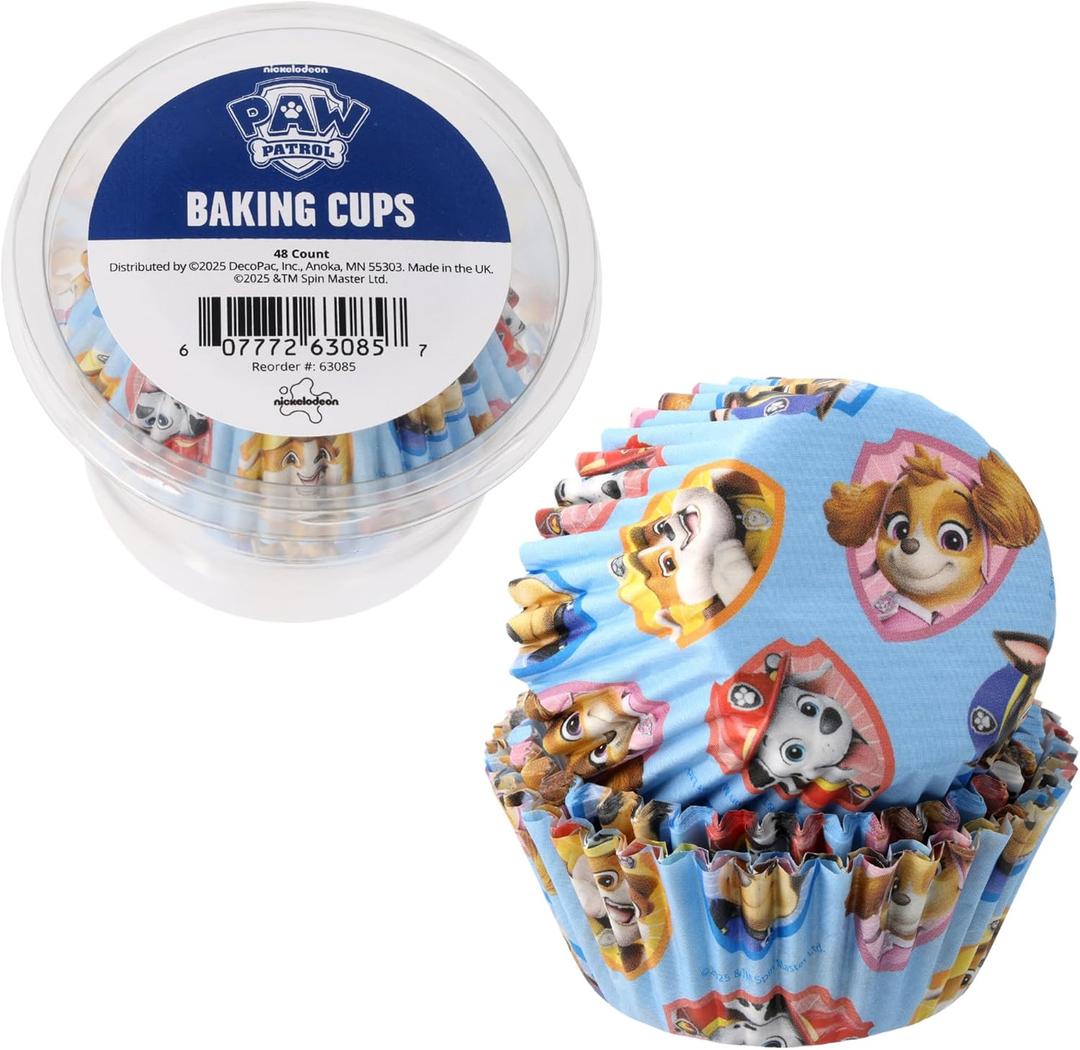 2 x PAW Patrol Baking Cups | 48 Pack Cupcake Liners