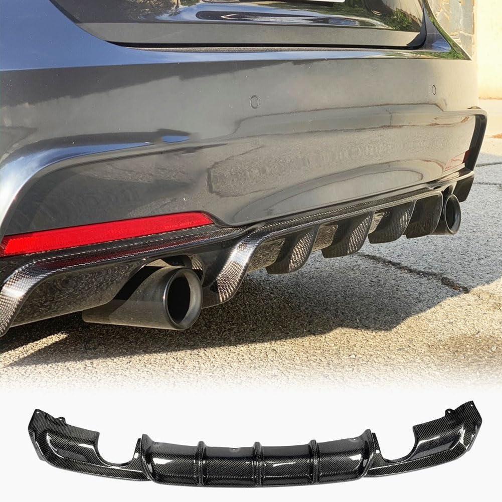 F30 Carbon Fiber Rear Diffuser Compatible with 2012-2018 BMW 3 Series F30 M Sport Bumper Cover Lower Lip Spoiler Valance Protector Body Kits Factory Outlet